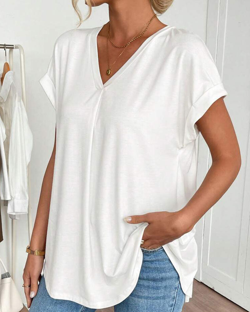 Estella - Unisex short sleeve patchwork t-shirt