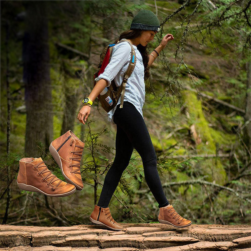 Rosalee - Comfortable leather boots with arch support