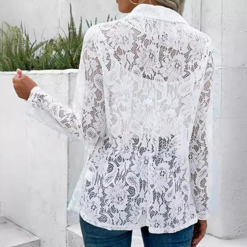Félicie - Elegance in Lace Lightweight and Chic Blazer